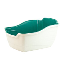 Kct Hooded Cat Loo Litter Tray Large Green Box For Kitten Enclosed Toilet With Hood Lid Scoop Cover Mess-Free Covered Plastic Deep - thumbnail 3