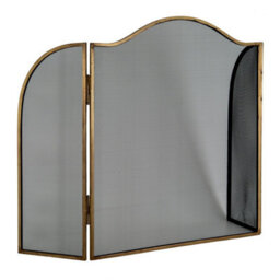 Hill Interiors Antiqued Large Fire Screen - Metal - L3 X W85 X H85 Cm - Brass - thumbnail 2