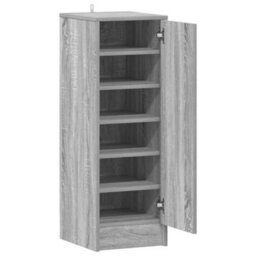 Berkfield Premium Shoe Cabinet Grey Sonoma 32X35X92 Cm Engineered Wood - thumbnail 5