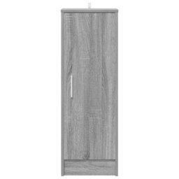 Berkfield Premium Shoe Cabinet Grey Sonoma 32X35X92 Cm Engineered Wood - thumbnail 4