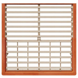 Berkfield With Storage Wax Brown 200 X 200 Cm Wood - thumbnail 8