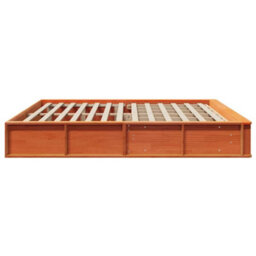 Berkfield With Storage Wax Brown 200 X 200 Cm Wood - thumbnail 6