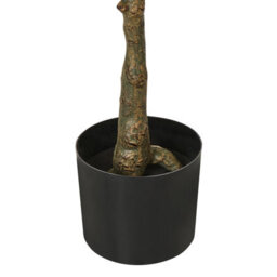 Wyld And Coco 152 Cm Artificial Cherry Blossom Tree With Cement Base, Pink Blossoms And Green Leaves, Indoor Decor - thumbnail 5