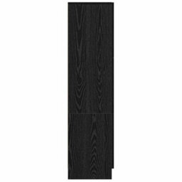 Berkfield Black Oak Sideboard Black Oak Mdf And Wood Veneer Medium - thumbnail 6