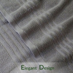 Casabella Towels 3 Pack Bath Sheets Large Bath Towel 80X140 Cm 100% Zero-Twist Cotton Highly Absorbent Towels Silver - thumbnail 4