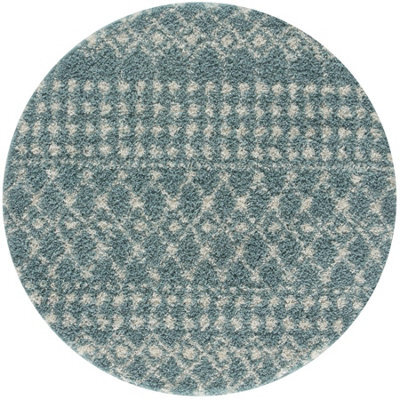 The Rugs Soft Moroccan Diamond Shaggy Rugs And Runners High Pile Duck Egg Blue And Ivory Living Room Kitchen Hallway 1050 - image 1