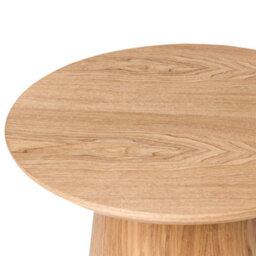 Wyld And Coco Nordicnest Side Table, Ash Veneer Top And Mdf Base, Light Brown, 41 X 43 Cm - thumbnail 4
