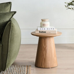 Wyld And Coco Nordicnest Side Table, Ash Veneer Top And Mdf Base, Light Brown, 41 X 43 Cm - thumbnail 2