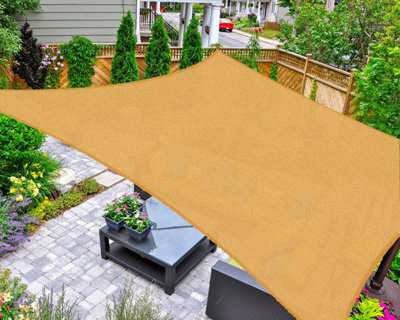 Beige 2X2.5M Rectangular Shade Sail Uv Resistant - image 1