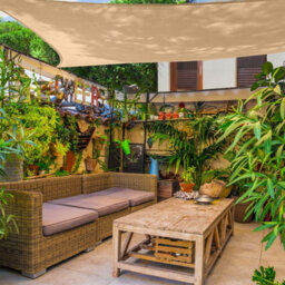 Beige 2X2.5M Rectangular Shade Sail Uv Resistant - thumbnail 9