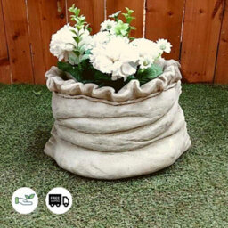 Sack Design Stone Cast Plant Pot Bag Planter - thumbnail 7