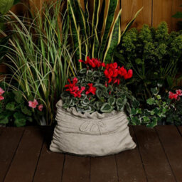 Sack Design Stone Cast Plant Pot Bag Planter - thumbnail 2