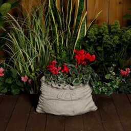Sack Design Stone Cast Plant Pot Bag Planter - thumbnail 4