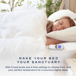 Snuggledown Intelligent Warmth Electric Blanket 9 Heat-Settings Luxury Heated 100% Cotton Cover Auto Timer Washable - thumbnail 2