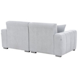 Beliani Sofa 3 Seater Fauskan Fabric Light Blue - thumbnail 5