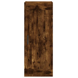 Berkfield Elegant Highboard Smoked Oak 34.5X34X180 Cm Engineered Wood - thumbnail 7