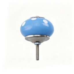 Garden Sanctuary Blue Glazed Ceramic Furniture Knobs Cabinet Knobs Drawer Knobs 6Pcs/pack - thumbnail 4