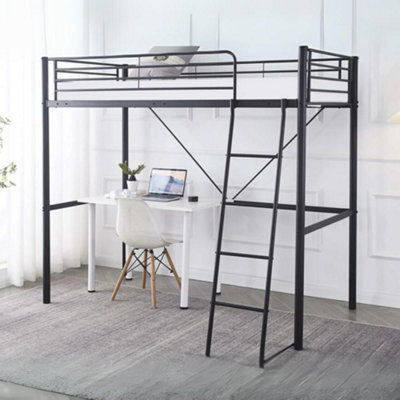 Newton High Sleeper Bunk Bed - Single - Black - image 1