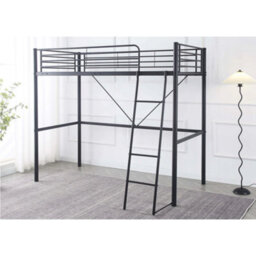 Newton High Sleeper Bunk Bed - Single - Black - thumbnail 2