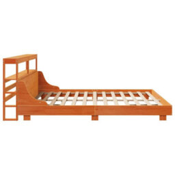 Berkfield Bed Frame Without Mattress Wax Brown 180X200 Cm Super King Solid Wood Pine - thumbnail 5
