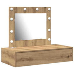 Walplus Dressing Table Brown 83 X 40 X 70 Cm Engineered Wood - thumbnail 2