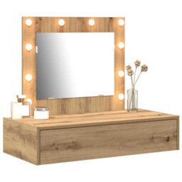 Walplus Dressing Table Brown 83 X 40 X 70 Cm Engineered Wood - thumbnail 3
