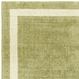 Green Plain Handmade Bordered 7mm Pile Stain-Resistant Rug For Bedroom, & Dining Room, Plain Wool Rug-120Cm X 170Cm - thumbnail 4