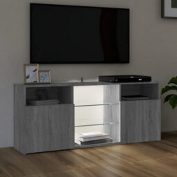 Berkfield Tv Cabinet With Led Lights Grey Sonoma 120X30X50 Cm - thumbnail 5