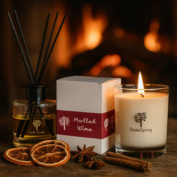 Nicola Spring 160G Soy Wax Scented Candle - Mulled Wine - 28 Hour Burn Time Relaxation Aromatherapy Gift Ready Jar Candle - thumbnail 5