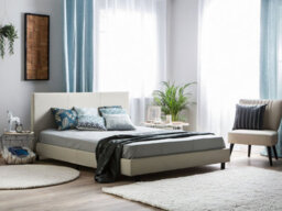 Beliani Waterbed Fabric Albi 180 X 200 Cm (Eu Super King) Beige - thumbnail 2