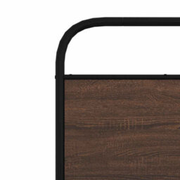 Berkfield Bed Frame Without Mattress 80X200 Cm Brown Oak Engineered Wood - thumbnail 8