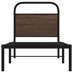 Berkfield Bed Frame Without Mattress 80X200 Cm Brown Oak Engineered Wood - thumbnail 5