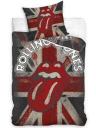 The Rolling Stones Union Jack 100% Cotton Single Duvet Cover - European Size - thumbnail 1