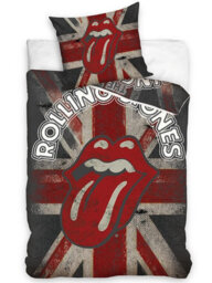 The Rolling Stones Union Jack 100% Cotton Single Duvet Cover - European Size - thumbnail 2