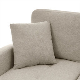 Abrihome L-Shaped Corner Sofa With Chaise Lounge (166X118X77Cm), 3-Seater In Breathable Cotton-Linen Fabric For Living Rooms, Beige - thumbnail 3