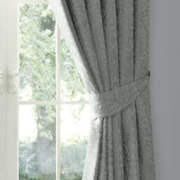 Appletree Worcester Pair Of Green Pencil Pleat Curtains With Tie-Backs - thumbnail 3