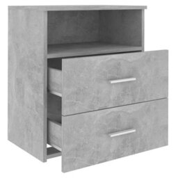 Berkfield Bed Cabinets 2 Pcs Concrete Grey 50X32X60Cm - thumbnail 6