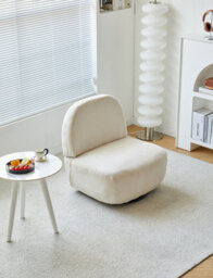 Nordlys Beige Corduroy Swivel Lounge Chair Modern Design Style Living Room - thumbnail 8