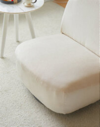 Nordlys Beige Corduroy Swivel Lounge Chair Modern Design Style Living Room - thumbnail 5