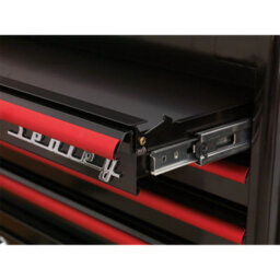 Sealey Rollcab 6 Drawer Wide Retro Style - Black With Red Anodised Drawer Pulls Ap41206Br - thumbnail 6