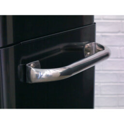 Sealey Rollcab 6 Drawer Wide Retro Style - Black With Red Anodised Drawer Pulls Ap41206Br - thumbnail 9