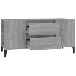 Berkfield Modern Tv Cabinet Grey Sonoma 102X44.5X50 Cm Engineered Wood - thumbnail 7
