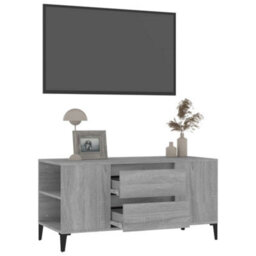 Berkfield Modern Tv Cabinet Grey Sonoma 102X44.5X50 Cm Engineered Wood - thumbnail 5