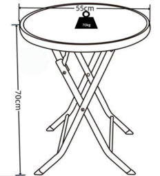 Vcm Bistro Table Garden Balcony Table Sonlas - thumbnail 4
