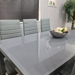 Glass Dining Table And 6 Chairs Dining Table And Chairs Set 6 Grey Table With 6 Grey Leather Chairs Furniture Kosy Koala - thumbnail 8