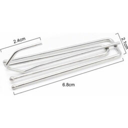 24 Pack Thick Curtain Hooks For Pinch Pleat Curtain Headers, Door Curtains, And Window Curtains - thumbnail 2