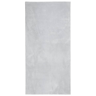 Berkfield Modern Rug Huarte Short Pile Soft And Washable Grey 100X200 Cm