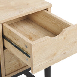 Beliani Home Office Desk Harper Black 100 Cm 48 Cm With Drawers - thumbnail 7
