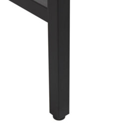 Beliani Home Office Desk Harper Black 100 Cm 48 Cm With Drawers - thumbnail 8