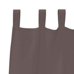 Berkfield Modern Curtains With Curtains 2 Pcs Dark Brown Polyester - thumbnail 5